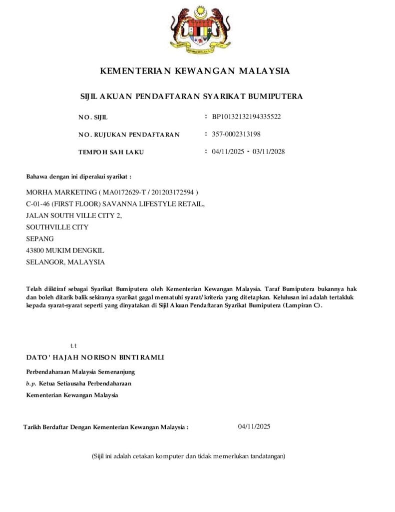 MOFBUMIPUTRAMORHAMARKETING
